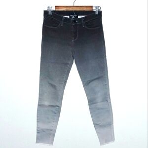 J Brand x Rob Pruitt Barney's  Exclusive Ombre Cropped Skinny Jean